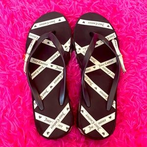 Juicy couture flip flops y2k